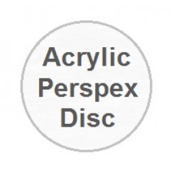 30mm DIA x 3mm thick Clear Acrylic Disc