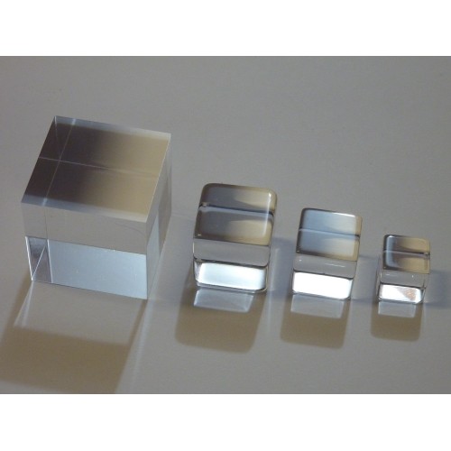Vosarea 50Pcs Cube glaçons Forme carrée en acrylique 20 mm 