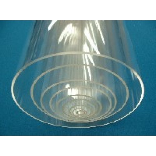 72 Length x 5/8 ID 3/4 OD 1/16 Wall Clear Nominal Acrylic Extruded Tube Round 
