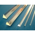 15x15x15mm x 2000mm Clear Acrylic TRIANGLE Equilateral Bar